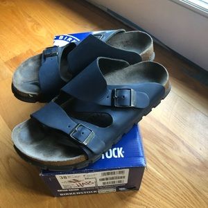 Birkenstock sandals Arizona 38- navy.